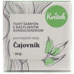 Kvítok tuhý šampon na mastné vlasy čajovník 50 g – Zboží Dáma
