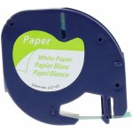 PRINTLINE kompatibilní páska s DYMO 59421, 12mm, 4m,černý tisk/bílý p, LetraTag, papírová PLTD97, 59421 – Zboží Živě