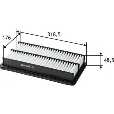 Vzduchový filtr VALEO 585147 – Hledejceny.cz