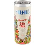 Millhill´s gin & tonic strawberry 6% 0,25 l (plech) – Zboží Dáma