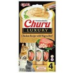 Churu Cat Luxury Chicken Recipe with Wagyu Beef 4 x 14 g – Zboží Mobilmania