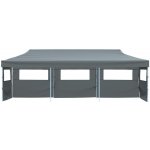 OMAXI 706694 Skládací nůžkový stan s 5 bočními stěnami 870x291x315 cm antracitový – Hledejceny.cz