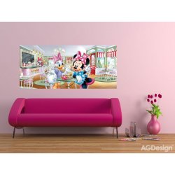 AG Design FTDNH-5344 Dětská vliesová fototapeta Minnie a Daisy rozměry 202 x 90 cm