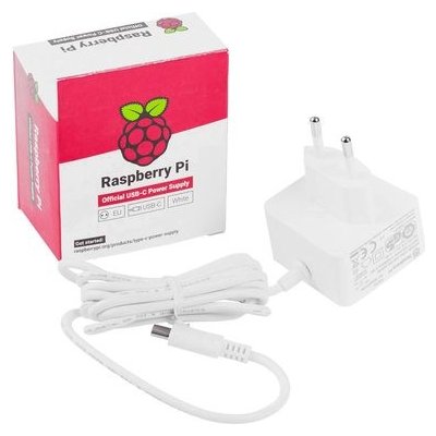 Raspberry Pi napájecí zdroj USB-C 5,1V 3A pro Raspberry Pi 4B, EU, bílý – Hledejceny.cz