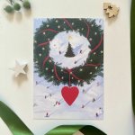 Be Nice EKO pohled Šťastné a laskavé - Zimní radovánky – Zboží Dáma