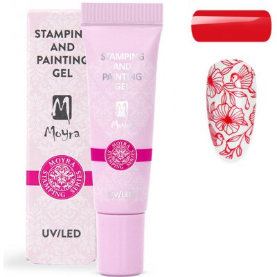 Moyra Stamping Painting gel č.04 Red – Hledejceny.cz