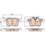 GDB2071 TRW Sada brzdových destiček, kotoučová brzda | Zboží Auto