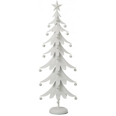 Bílý antik kovový stromek s rolničkami Christmas Tree XL – 25*13*78,5 cm - J-Line by Jolipa – Hledejceny.cz