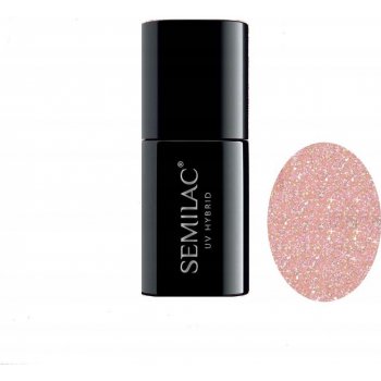 Semilac Extend 5in1 Glitter 804 Soft Beige Hybridní lak 7 ml