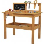 KidLand Venkovní dřevěný pracovní stůl s příslušenstvím – Sleviste.cz