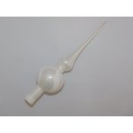 Ornex Vánoční ozdoba špice skleněná pruhy bílá 280 mm – Zboží Dáma