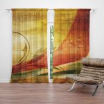 Závěsy Retro motiv: 2 ks - 140x250 cm - Sablio – Hledejceny.cz