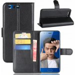Pouzdro HONOR 9 - obal kryt peněženka se stojánkem - černé – Sleviste.cz