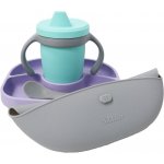 BBLÜV Sët Sippy Küp tréninkový hrnek 240 ml + BBLÜV Yümi dělený talíř – Zboží Mobilmania