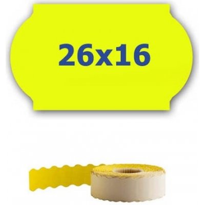 CDRmarket ETRL-26x16-yellow cenové etikety do kleští signální žluté 26 mm x 16 mm 700 ks – Zboží Dáma