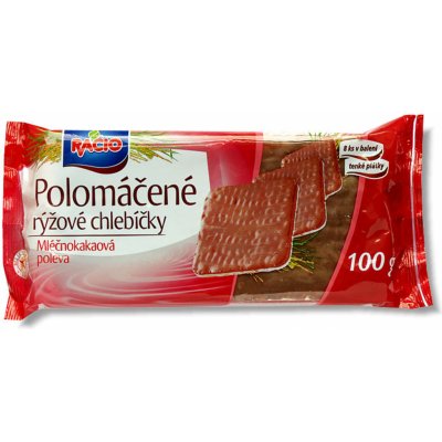 Racio Polomáčené rýžové chlebíčky mléčnokakaové 100 g – Zbozi.Blesk.cz