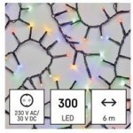 Emos D4BM04 300 LED řetěz ježek 6 m venkovní i vnitřní multicolor časovač – Zboží Mobilmania