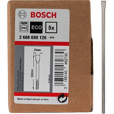 BOSCH 600mm dlouhé ploché sekáče SDS-max ECO (600/25 mm), 5 ks – Zboží Mobilmania