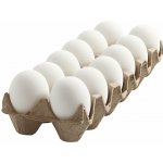 Bílé plastové vajíčka 12 ks / 6 cm – Hledejceny.cz