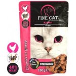 Fine Cat Grain-Free Sterilised kuřecí v omáčce 100 g – Sleviste.cz