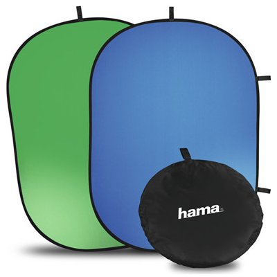 Hama skladací pozadí 2v1, zelené/modré, 150x200 cm – Sleviste.cz