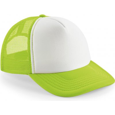Beechfield Vintage Snapback Trucker bílá limetková – Zboží Dáma