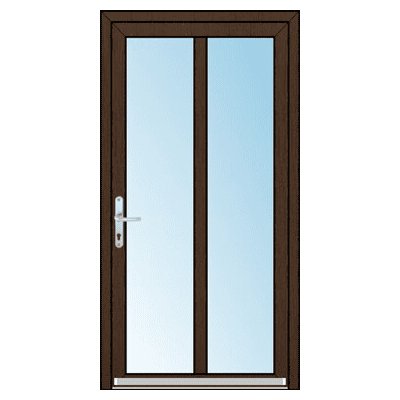 OknaDvereNaMiru.cz Vchodové dveře SLOUPKOVÉ Darja 1 ořech 110 x 210 cm – Hledejceny.cz