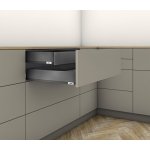 BLUM Merivobox M 270 mm, 40 kg, Orion šedá, vnitřní – Zboží Dáma