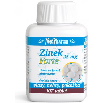 MedPharma Zinek 25 mg Forte 107 tablet – Hledejceny.cz