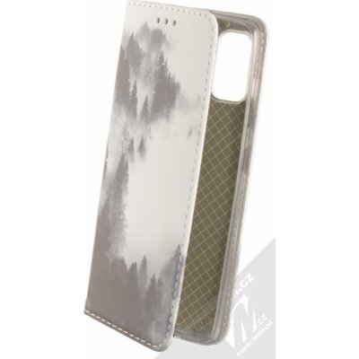 Pouzdro 1Mcz Trendy Book Temné les v mlze 2 Samsung Galaxy A41 bílé