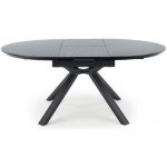 HALMAR Kulatý rozkládací jídelní stůl Vertigo - černý mramor / černá – Sleviste.cz