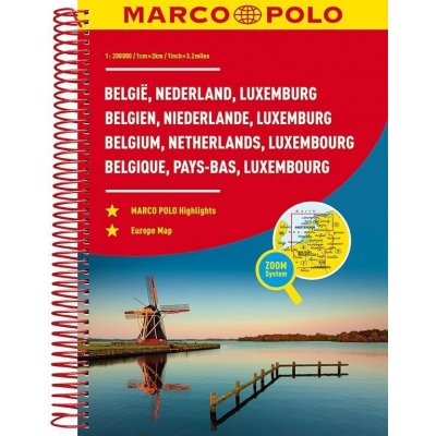 MARCO POLO Reiseatlas Benelux Belgien Niederlande Luxemburg / Benelux - Belgie Nederland Luxemburg / Benelux - Belgium Net – Zboží Dáma