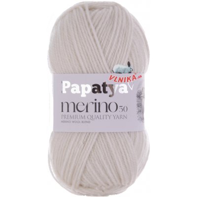 Kamgarn Příze Papatya Merino 50 Varianta: 1000 – Hledejceny.cz