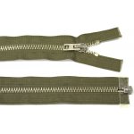 WICO Kovový zip no.8 rozepínací 40cm khaki (stříbrné zoubky) 8mm silný zip – Hledejceny.cz