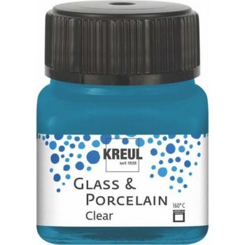 Kreul Barva na sklo a porcelán clear 20 ml AZUROVÁ