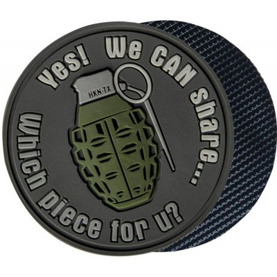 Nášivka "WE CAN SHARE" Grenade Patch - grey – Hledejceny.cz