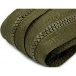 Nekonečný zip kostěný 5 mm metráž - zelený khaki – Hledejceny.cz
