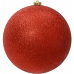 KAEMINGK Vánoční plastová ozdoba červená s flitry, 20 cm – Hledejceny.cz