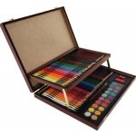 Teddies Sada na malování Art box kreativní sada 91ks v dřevěném kufříku ve fólii 38,5x29,5x5cm – Hledejceny.cz