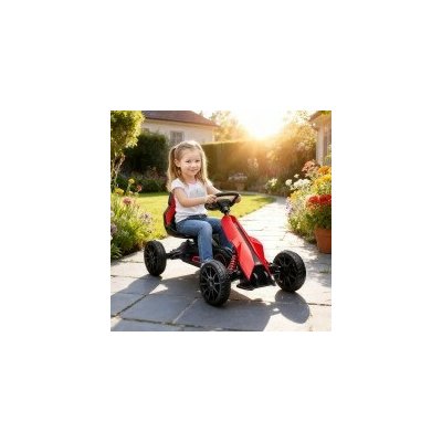 HOMCOM Dětská šlapací motokára 100 x 58 x 58,5 cm červená – Hledejceny.cz