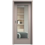 Sapeli Elegant Komfort M40 posuvné taupe 70 x 210 cm Čiré sklo – Hledejceny.cz