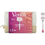 GILLETTE VENUS Comfortglide Festival dámská dárková taška: holicí strojek + 2 hlavice + toaletní taška – Zboží Dáma