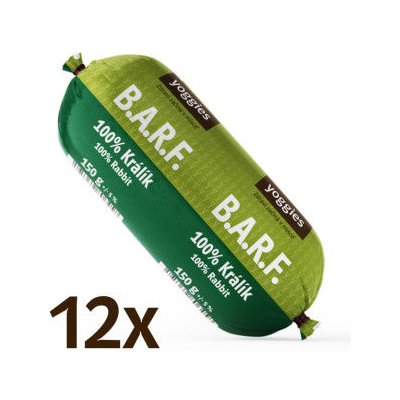 Yoggies B.A.R.F. 100% králík s probiotiky 12 x 150 g – Zboží Mobilmania