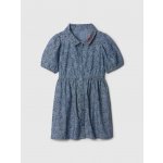 Baby chambrey šaty Gap Paddington Tmavě modrá – Zboží Dáma