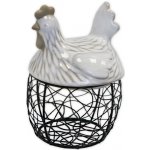 Slepice dóza porcelán/kov 14,4cm – Hledejceny.cz