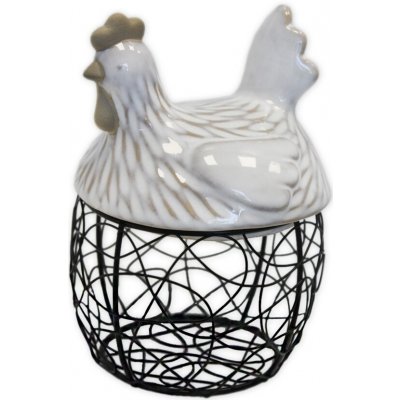 Slepice dóza porcelán/kov 14,4cm – Hledejceny.cz