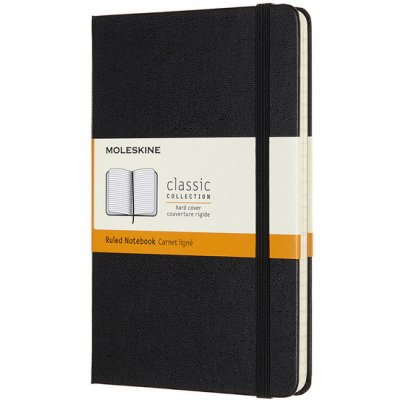 Moleskine Zápisník M tvrdé desky černý linkovaný B6 104 listů – Zboží Živě
