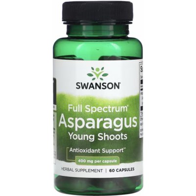 Swanson Chřest Asparagus 400 mg 60 kapslí – Hledejceny.cz