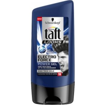 Taft Looks Electro Force Power Gel stylingový gel pro nejsilnější fixaci 150 ml