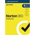 Norton 360 DELUXE 50GB + VPN 1 lic. 5 lic. 12 mes. (21405797) – Zboží Živě